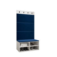GARDEROBEN-SET 84/184/42 - Dunkelblau/Weiß, Holz (84/184/42cm) - MÖBEL KRYSPOL