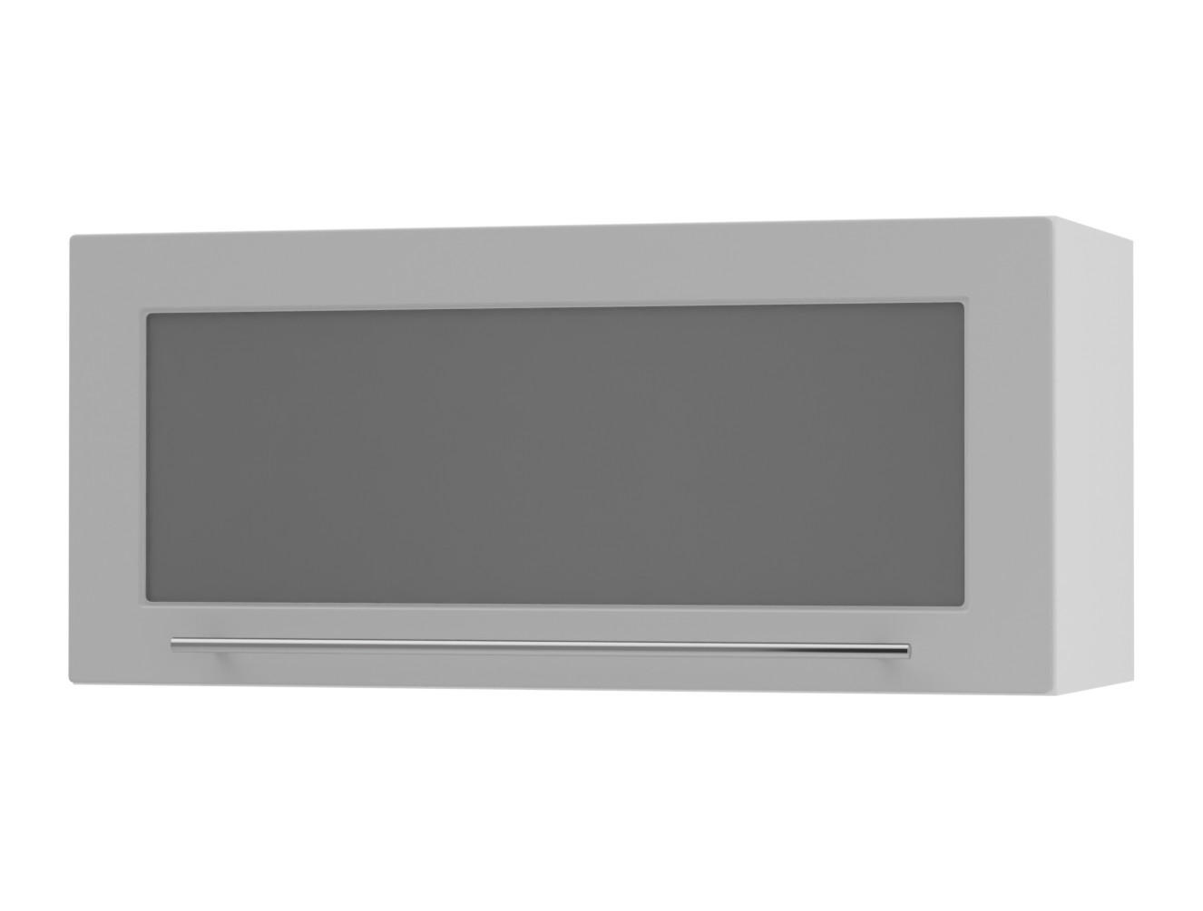 KLAPPHÄNGESCHRANK Kvantum W4BS/80-AV Dust Grey Matt / Weiß Matt 80 / 32,5 / 36cm - Weiß/Grau, Holz/Holzwerkstoff (80/36/32.5cm) - Feldmann-Wohnen