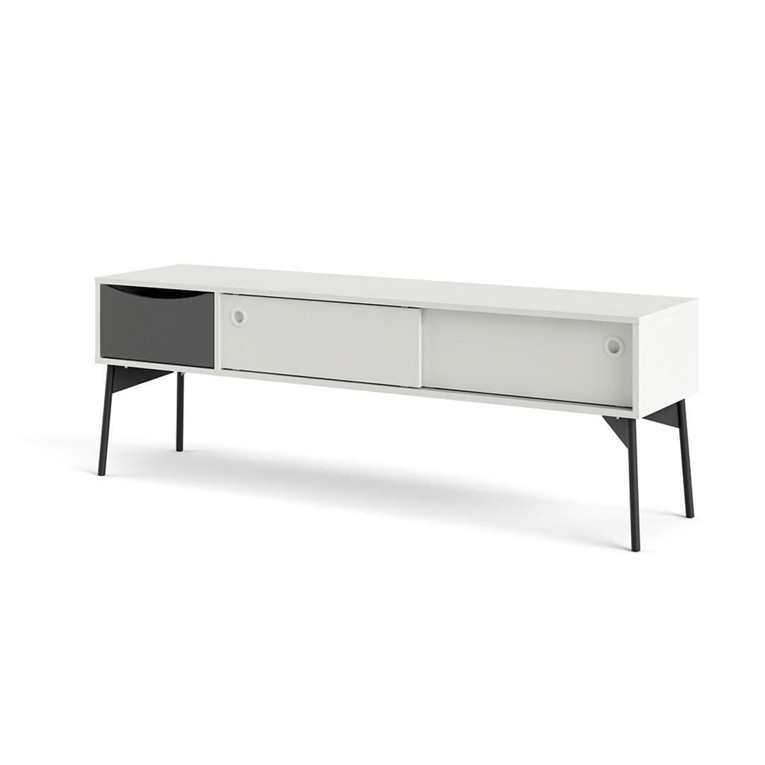 TV-ELEMENT weiß - Weiß, Holzwerkstoff (154/53/39cm) - ebuy24