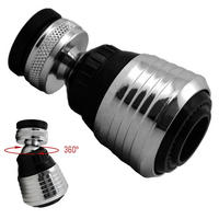WASSERHAHN-AUFSATZ mit 360 Grad Schwenkbrause - Schwarz, Metall (3.5/6/6cm) - eyepower