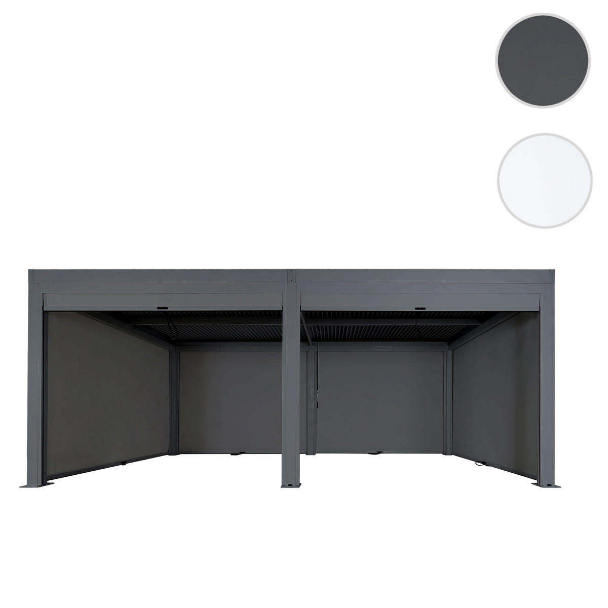 PERGOLA MIT SEITENWAND Anthrazit - Anthrazit, Metall (583/220/301cm) - MCW