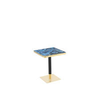BARTISCH 60/60/74 cm mit Marmor-Optik DE-40022 Blau - Blau, Metall (60/60/74cm) - ComfortXL