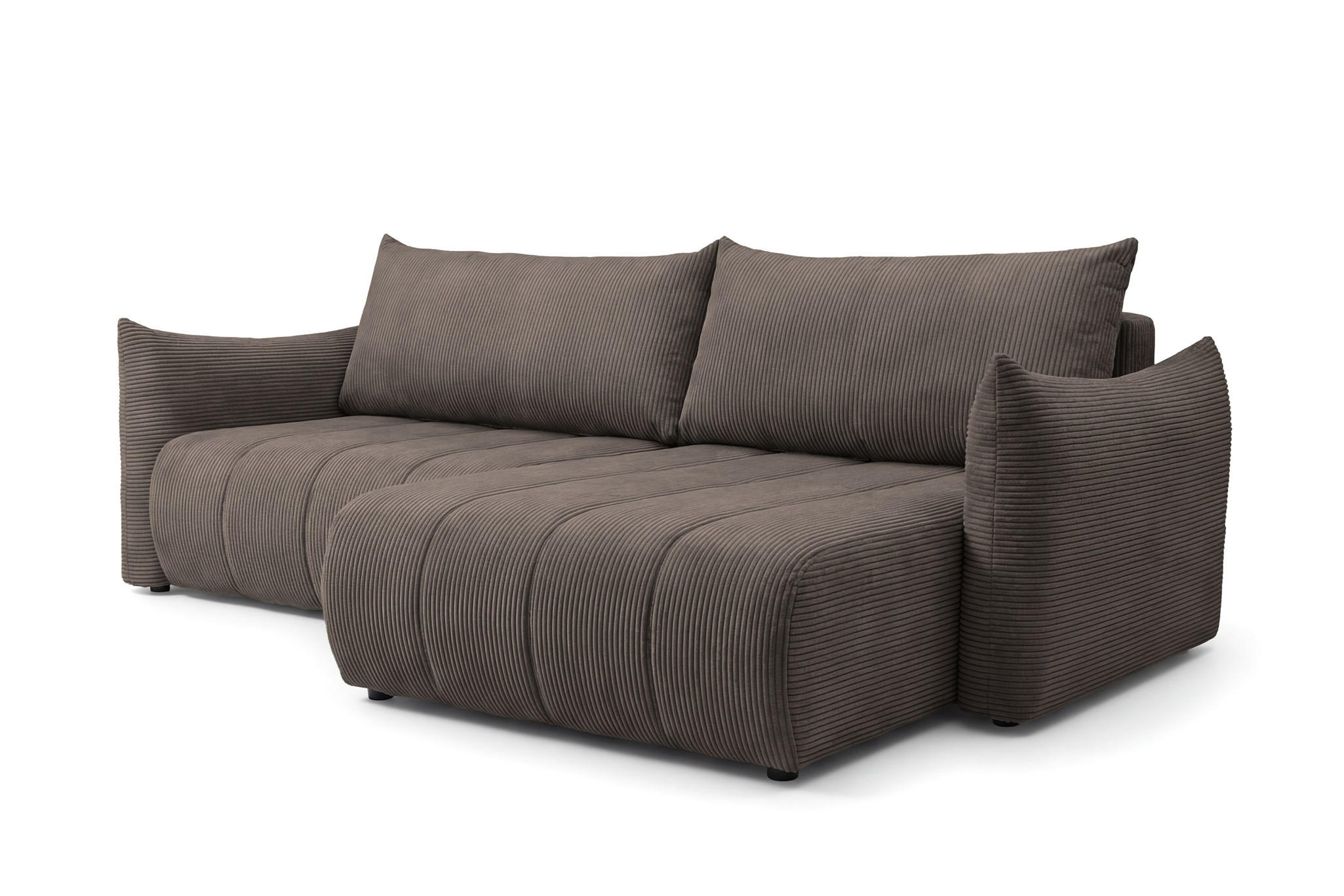 Fun Möbel Ecksofa Braun 260x154 cm