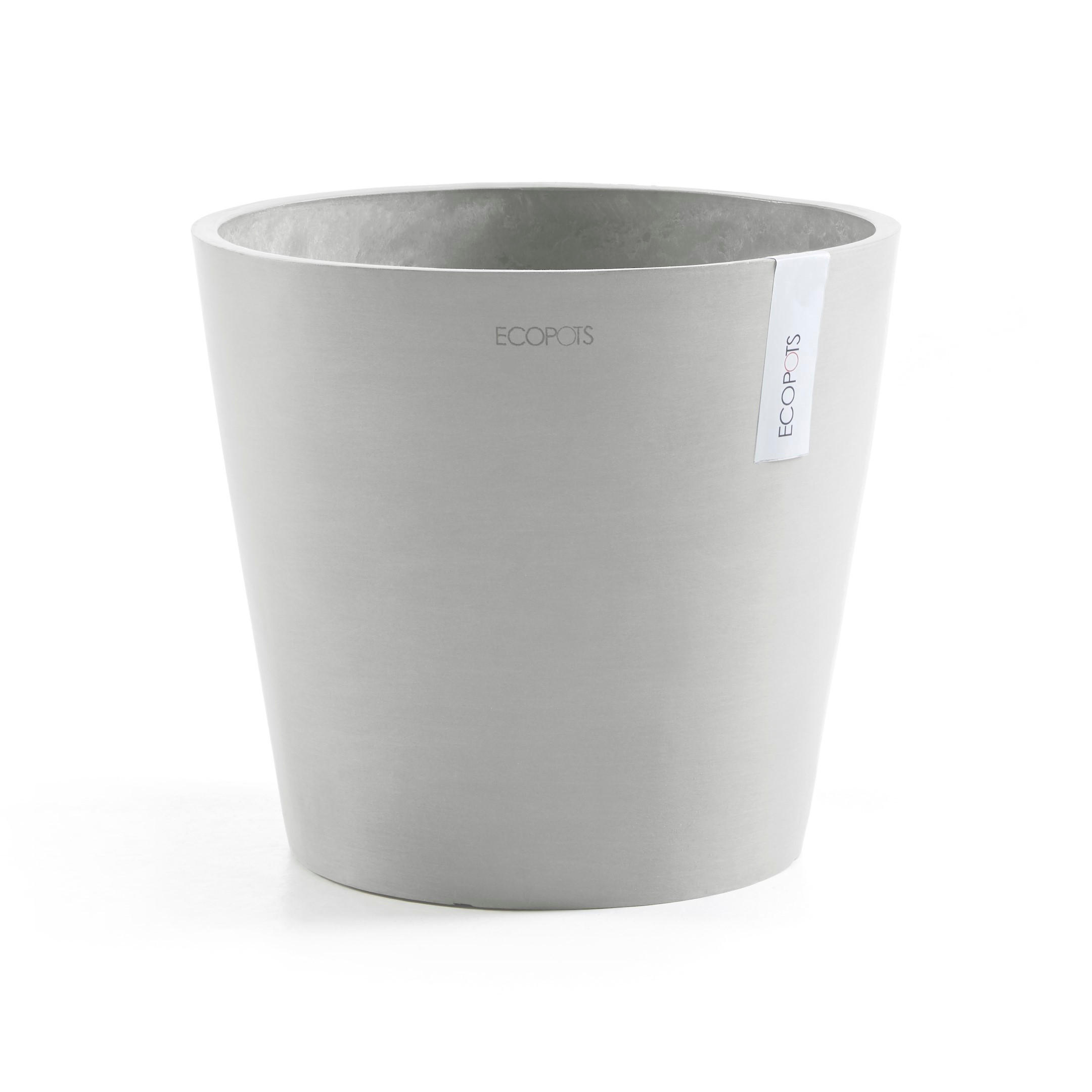 Ecopots Blumentopf Hellgrau 34.8 cm
