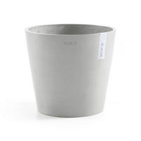 BLUMENTOPF mit Wasserreservoir Amsterdam 40/34,8 cm Hellgrau - Hellgrau, Kunststoff (40/34.8cm) - Ecopots