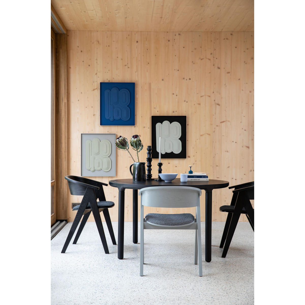 ESSZIMMERSTUHL NDSM Grau - Grau, Holz (59/79/54cm) - Zuiver