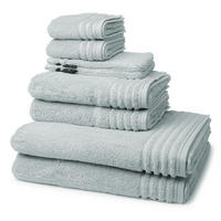 FROTTIERSET Vienna Style Supersoft 8-teilig - Hellgrau, Textil (50/100cm) - Vossen