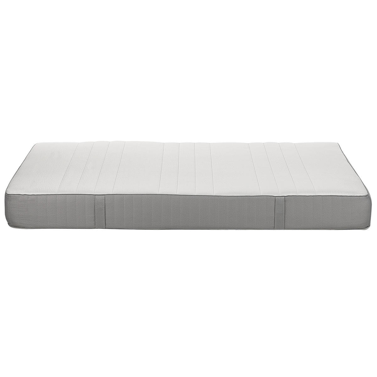 SCHAUMMATRATZE H2/3 Mittel 140/200 cm Cheer - Weiß, Textil (140/200cm) - Beliani