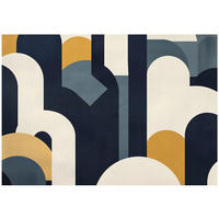 FOTOTAPETE Abstrakt Art Deco Vlies Tapete Wohnzimmer 400x280 - Multicolor, Papier (400/280cm) - Wallarena
