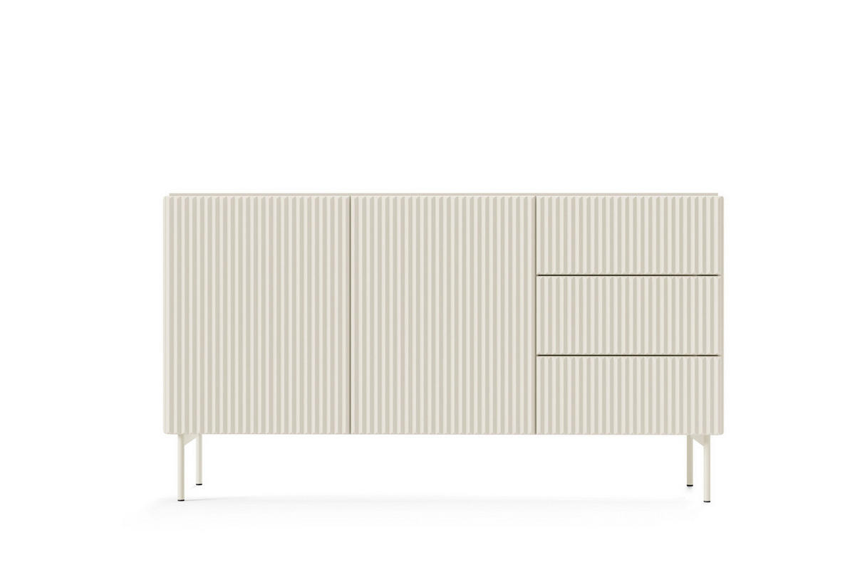 SIDEBOARD MUTI 147 cm Kaschmir - mit 2 Türen (links) und 3 Schubladen (rechts) - Kaschmir, Holz/Holzwerkstoff (147/81/40cm) - Ravio