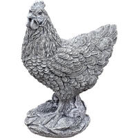 STEINFIGUR Huhn Gallina, frostfest, Steinguss - Grau, Stein (21/31/13cm)