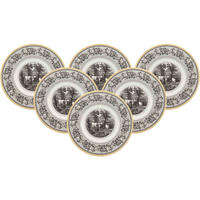 BROTTELLER Audun Ferme weiß-grau-gelb ø 16 cm 6er Set - Gelb/Weiß, Keramik (16cm) - Villeroy & Boch