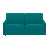 SCHLAFSOFA - 3 Personen - stoff - türkisblau Calife - Türkis, Textil (170/85/223cm) - Vente-Unique
