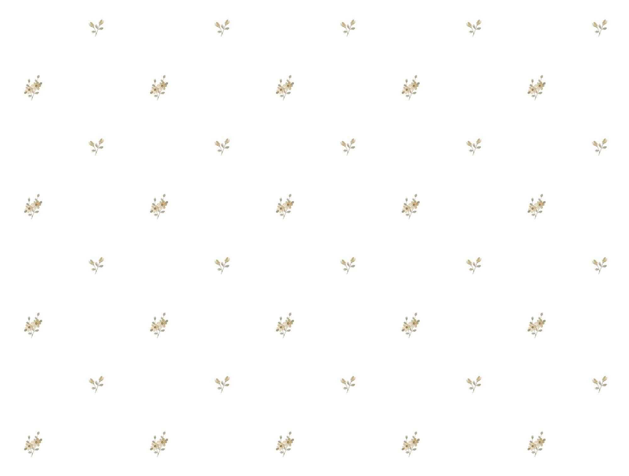 TAPETE Blumen 53 cm x 10 m - Weiß, Papier (53/0.1cm) - Sanders & Sanders