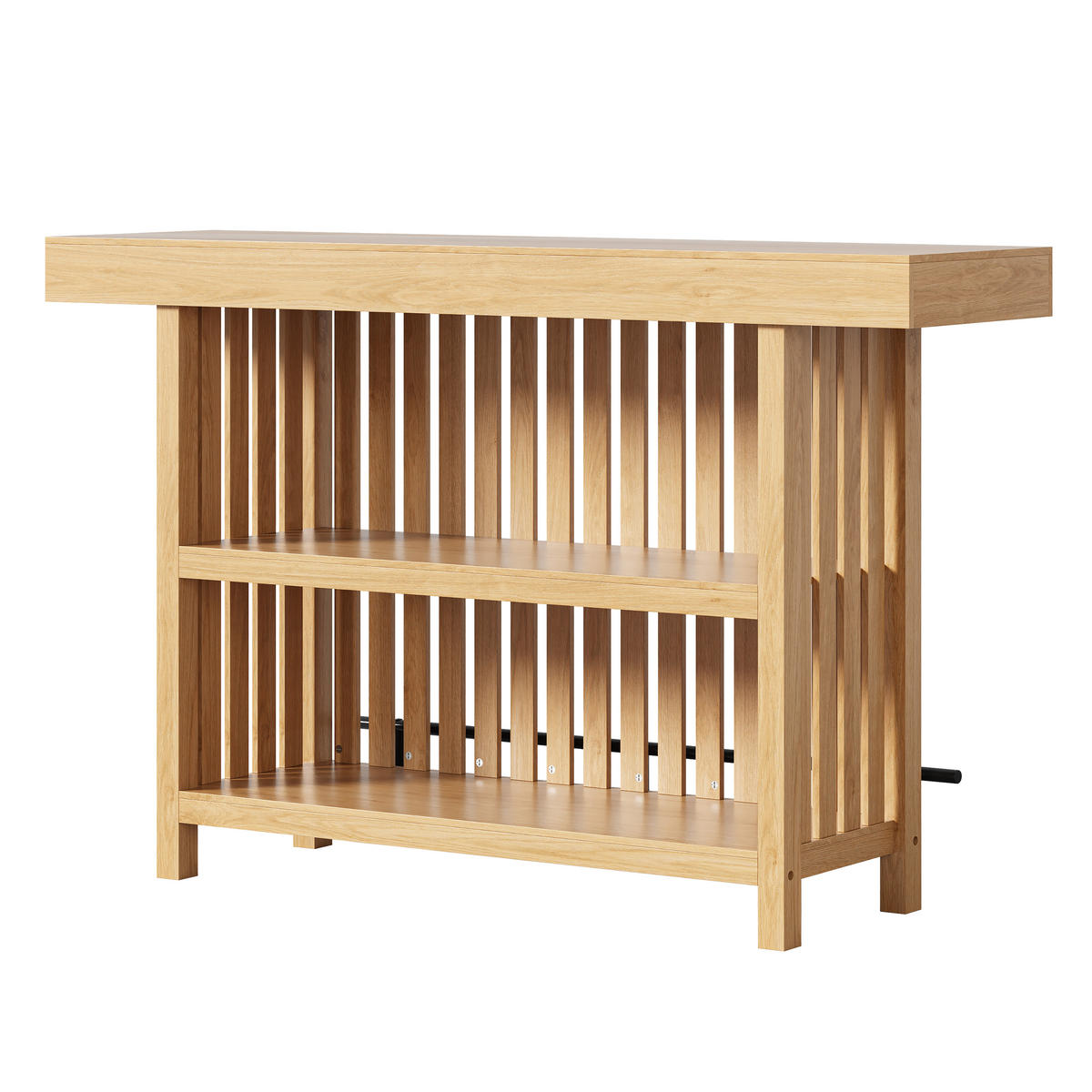 BARTISCH 160/40/105 cm, Naturfarben - Naturfarben, Holzwerkstoff (40/105/160cm)