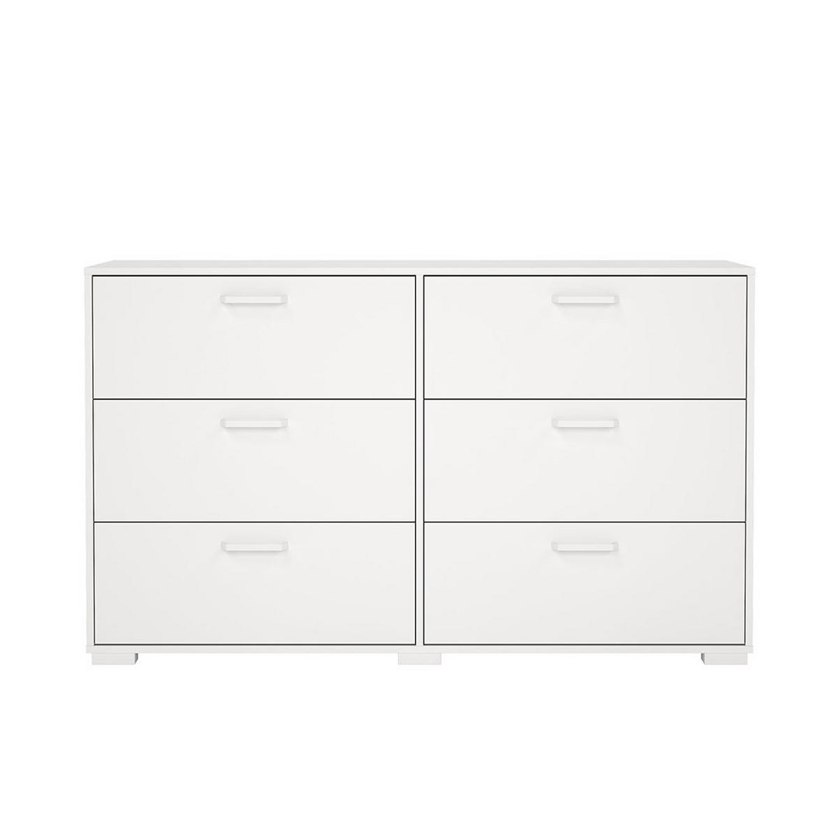 KOMMODE, Sofia, Weiß, Holzwerkstoff, 139 x 40 x 83 cm - Weiß, Holzwerkstoff (139/83/40cm) - ebuy24