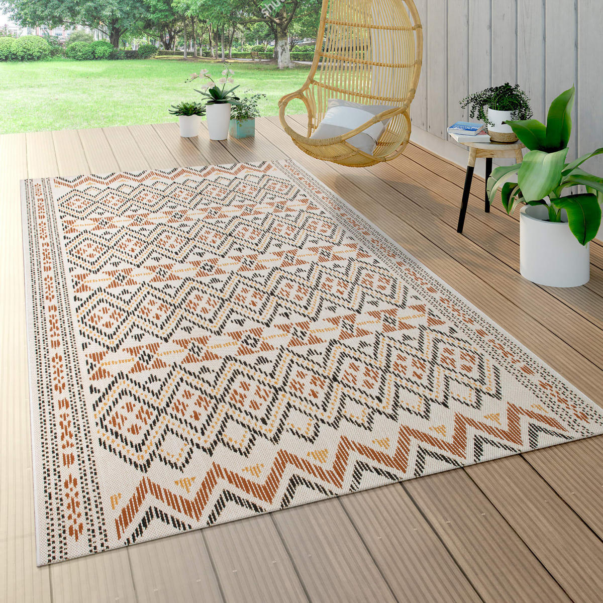 OUTDOORTEPPICH 200/290 cm Ostende 543 - Multicolor, Kunststoff (200/290cm) - Paco Home