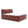BOXBETT Egro - 140x200 - pink (Kronos 29, Velvet) - Pink/Schwarz, Holz/Holzwerkstoff (140/200cm) - Sofnet