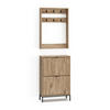 GARDEROBE Eliza Viking Oak 60 x 92 cm Set, 2 Teile - Eichefarben, Holzwerkstoff (60/92/24cm) - Vicco