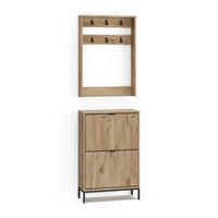 GARDEROBE Eliza Viking Oak 60 x 92 cm Set, 2 Teile - Eichefarben, Holzwerkstoff (60/92/24cm) - Vicco
