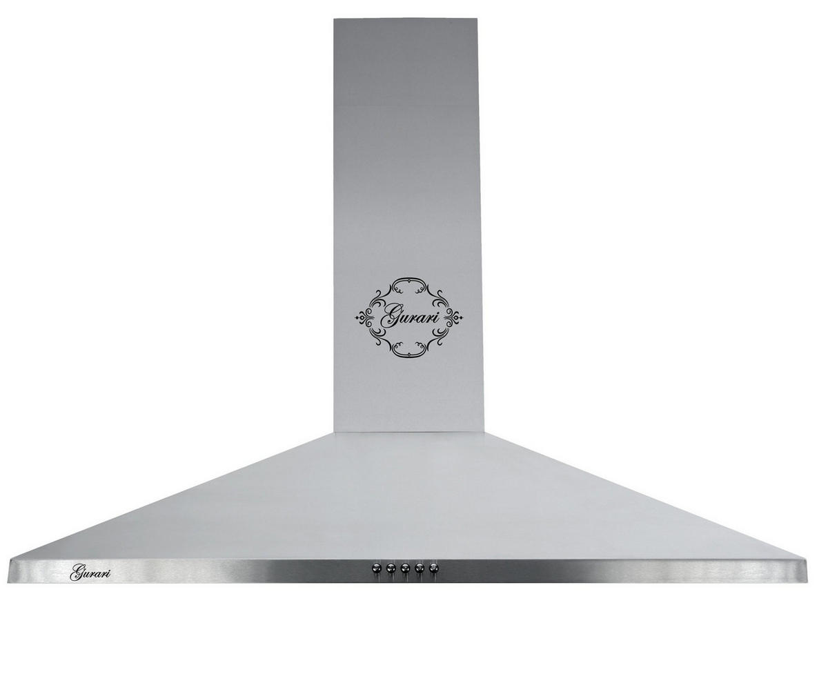 DUNSTABZUGSHAUBE GCH C 147 IS 9 N 90 cm Edelstahl - Silberfarben, Metall (90/87/47cm) - Gurari