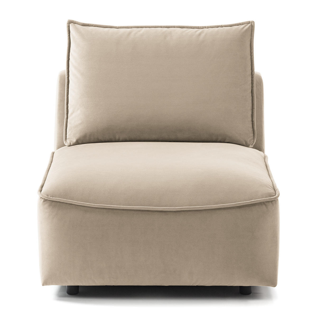 MODULSESSEL - Beige, Holz/Textil (80/82/99cm) - home24