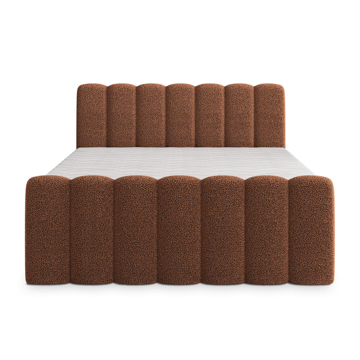 BOXBETT CELLA 180x200 cm mit Matratze und Topper - Kupferfarben - Kupferfarben, Holz (180/200cm) - MASSENO