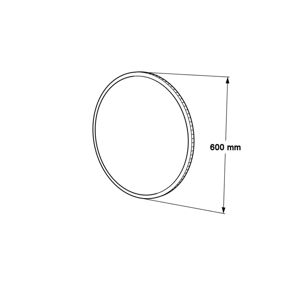 WANDSPIEGEL 60/2/60 cm - Grau, Glas (60/60/2cm) - Mobili Rebecca