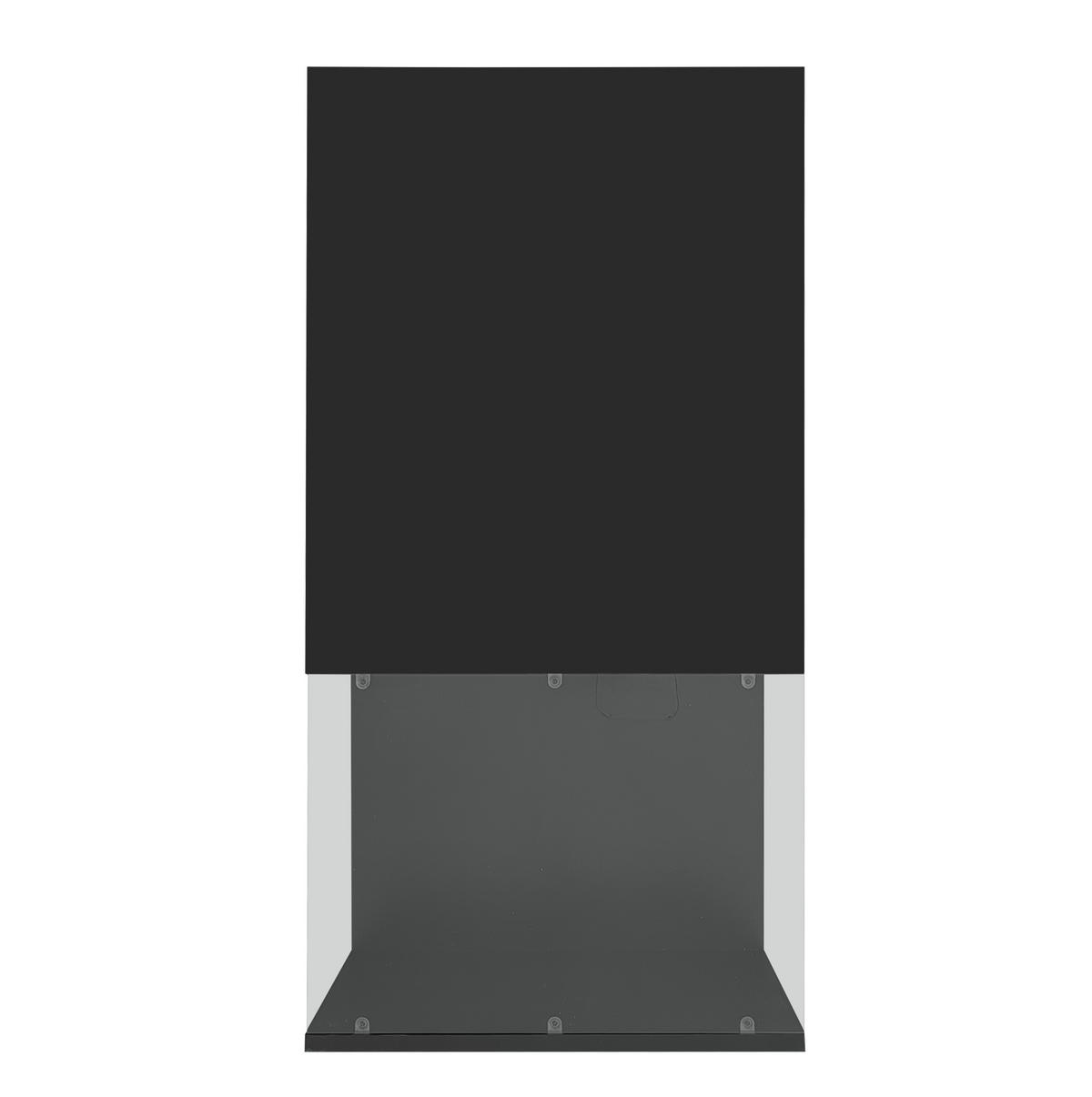 COUCHTISCH 100/50/32 cm Schwarz aus Spanplatte mit Glas, Schublade und LED-Beleuchtung - Schwarz, Holzwerkstoff (100/50/32cm) - OKMYHOME