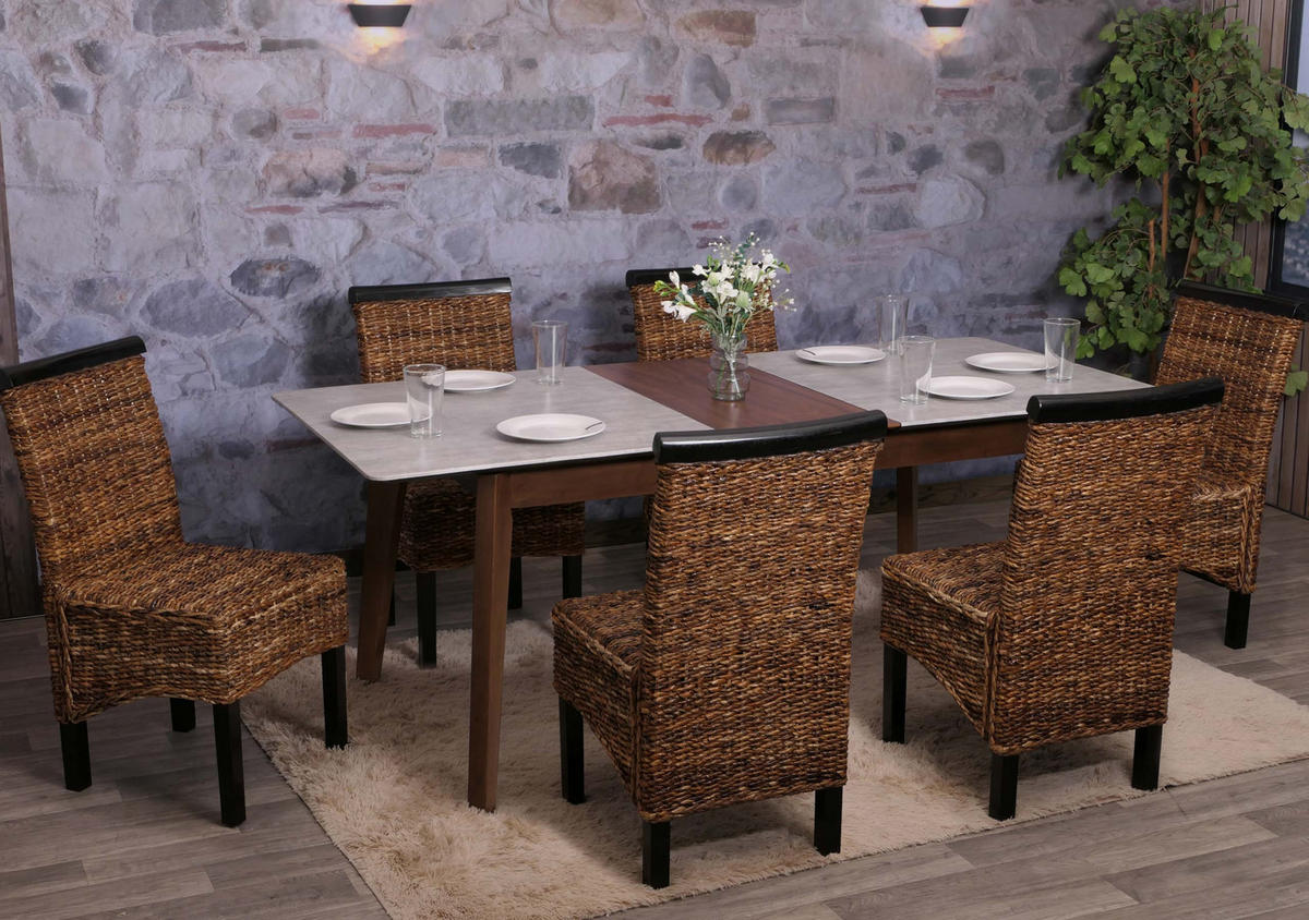 ESSZIMMERSTUHL Braun 6er-Set - Braun, Holz (47/93/43cm) - MCW