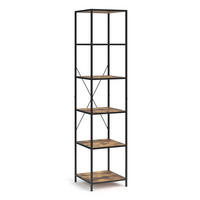 RAUMTEILER Fyrk Antikholz 40 x 174 cm - Alteiche/Schwarz, Holzwerkstoff (40/174/39.5cm) - Vicco