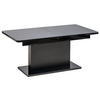 COUCHTISCH rechteckig Schwarz Hochglanz 126/70/58 cm - Schwarz Hochglanz, Holzwerkstoff (70/126/57cm) - designimpex