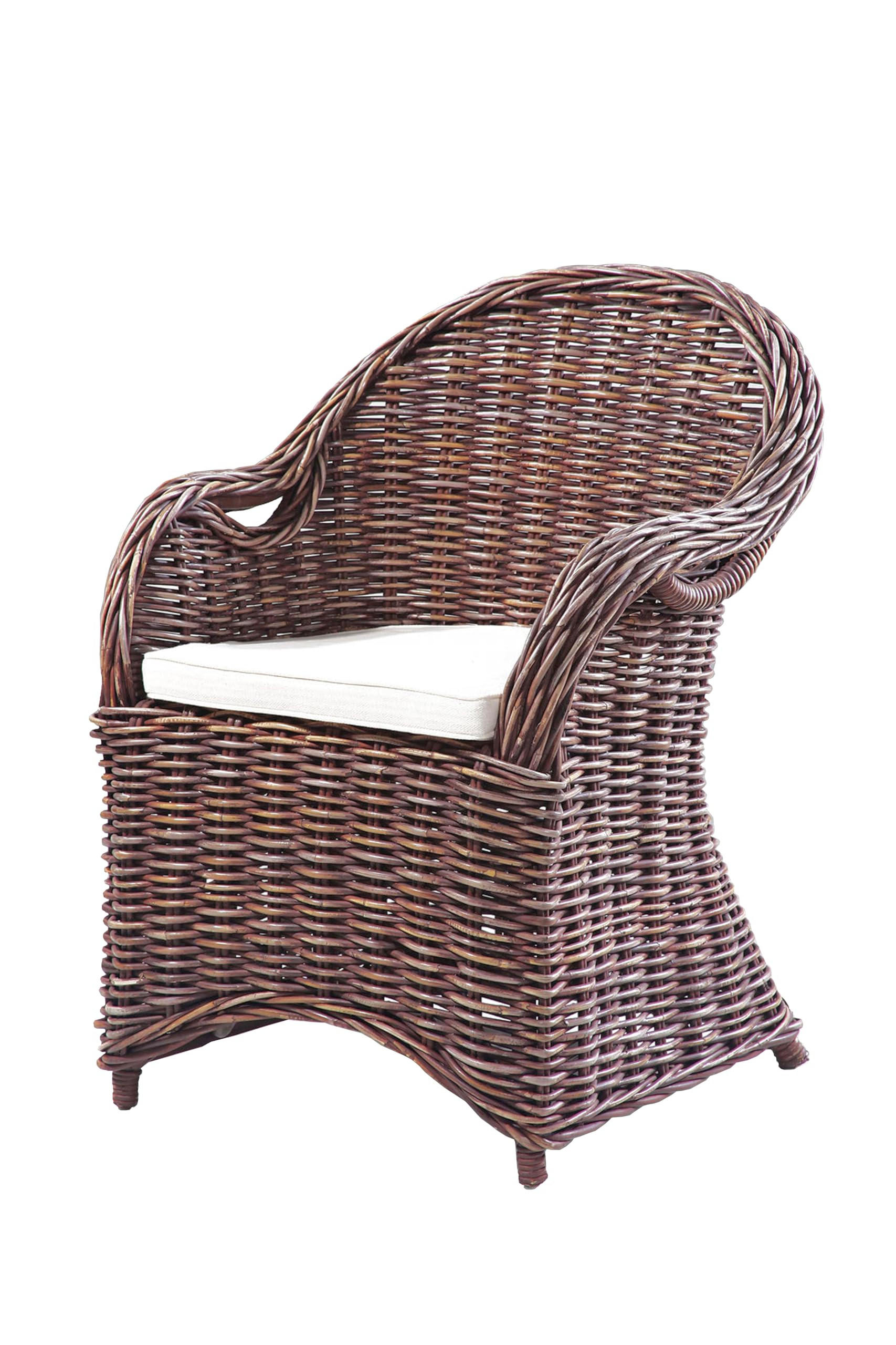 GARTENSTUHL Basel Braun Relaxsessel - Braun, Holz (65/88/64cm) - DELUKE