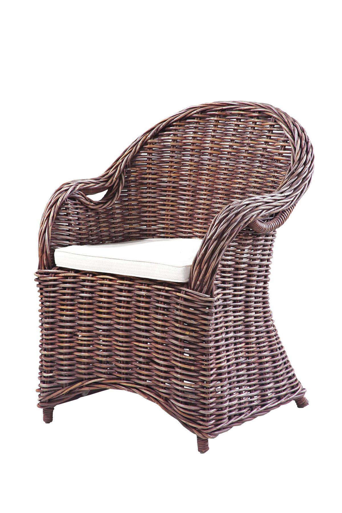 GARTENSTUHL Basel Braun Relaxsessel - Braun, Holz (65/88/64cm) - DELUKE