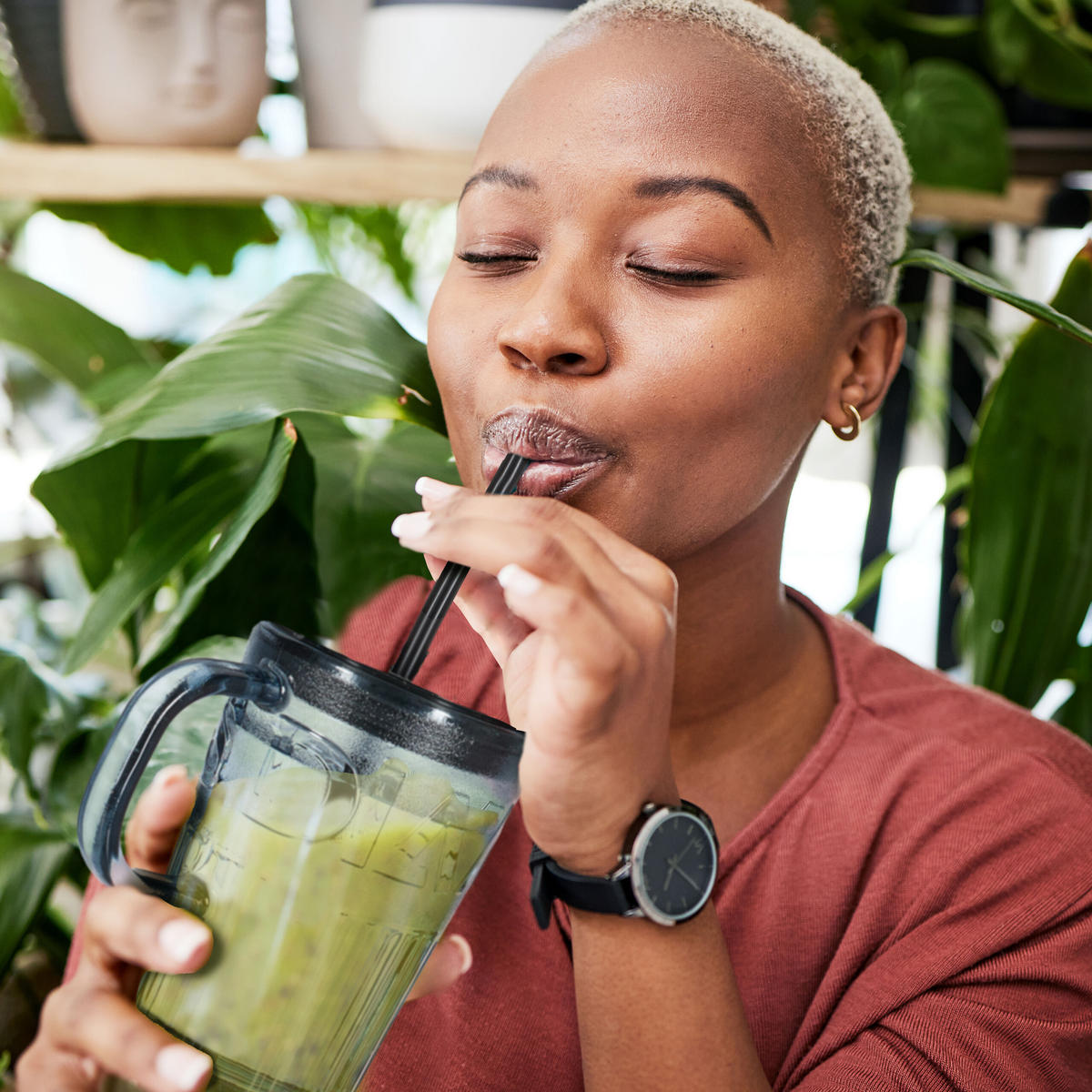 4xTRINKGLÄSER - Grau, Glas/Kunststoff - Relaxdays