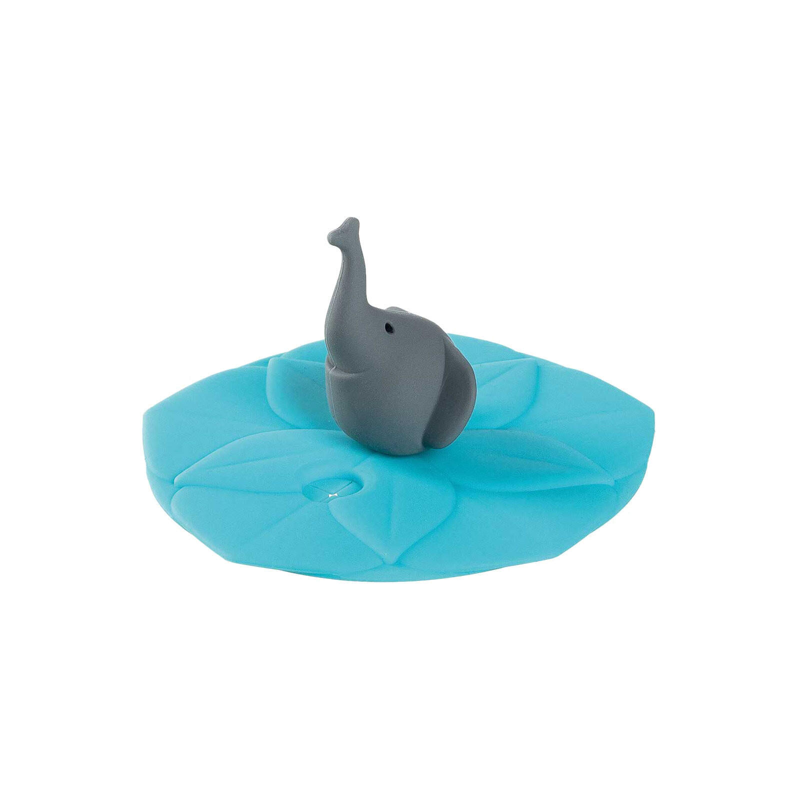 KINDERBECHER MIT DECKEL Bambini Elefant & Krokodil 215 ml 2er Set - Grau/Grün, Kunststoff (0.215L) - Leonardo Living