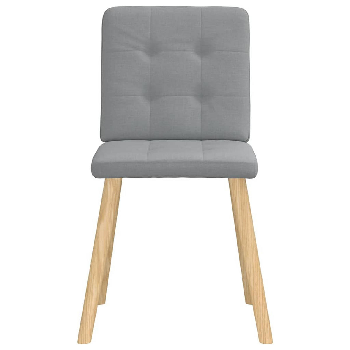 ESSZIMMERSTÜHLE 2 Stk. Hellgrau Stoff 45*54*86cm - Grau, Metall (45/86/54cm) - ZMH