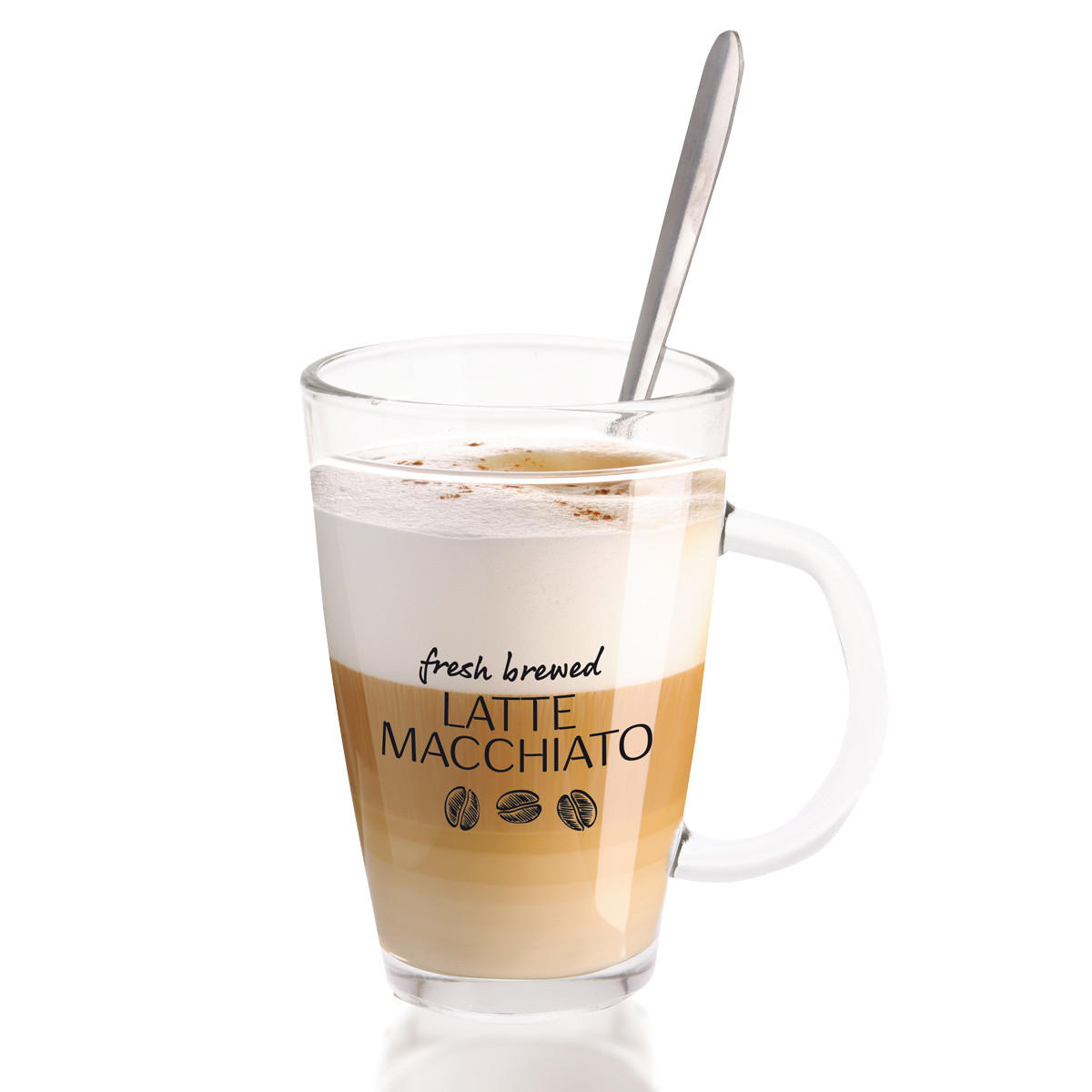 KAFFEE-SET für 2 Personen Transparent 19/8,5/14 cm - Transparent, Glas (0.3L) - Excellent Houseware