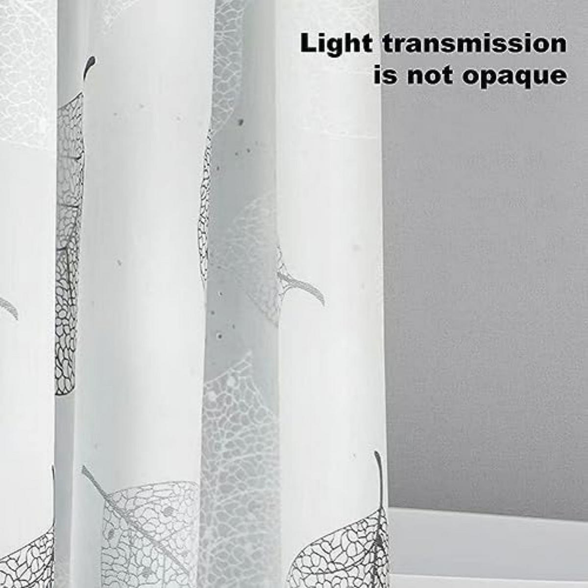 DUSCHVORHANG 180 x 200 cm Badewanne schimmelresistent wasserdicht Badezimmer - Transparent, Kunststoff (200/180cm) - MCBOSON
