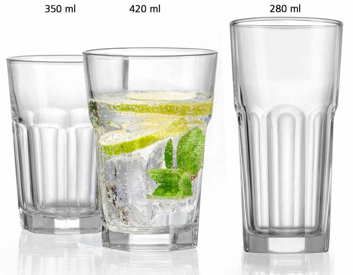 LONGDRINKGLÄSER Riad transparent 280 ml 12er Set - Transparent, Glas (0.28L) - Ritzenhoff Breker
