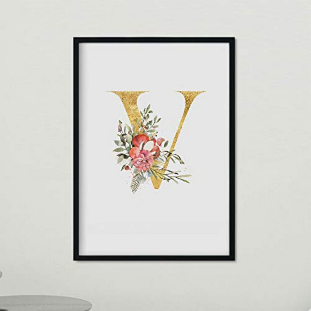 POSTER Buchstaben V A4 Rahmenlos - Klar, Papier (29.7/5/21cm) - Nacnic