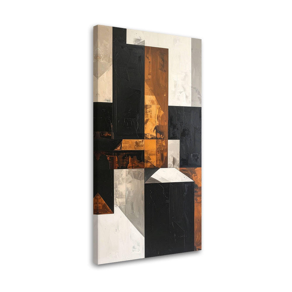 Feeby Leinwandbild Braun 60x120 cm