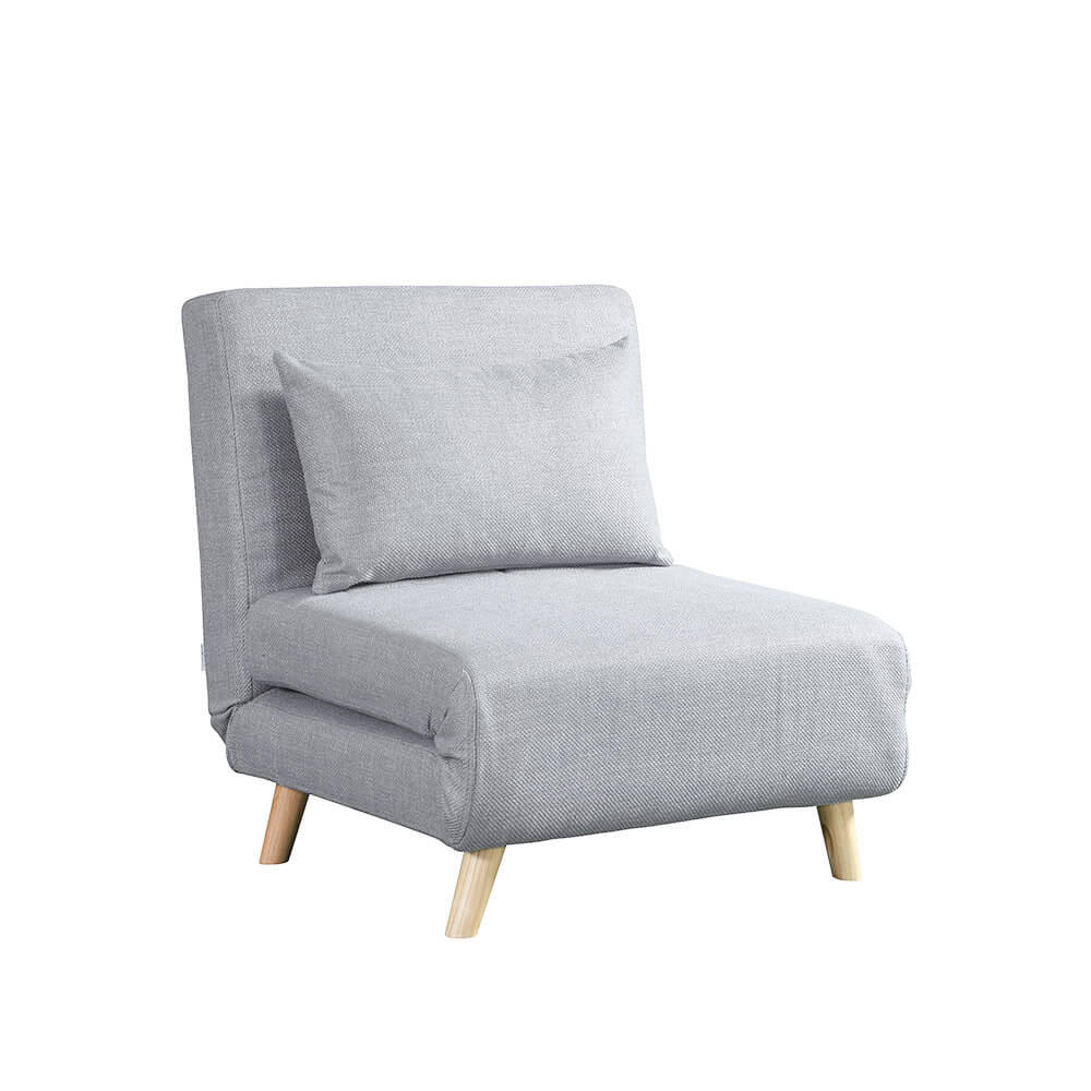 SCHLAFSESSEL SNOOZE - Farbe: Grau - Grau, Holz/Holzwerkstoff (73/83/75cm) - Home Deluxe