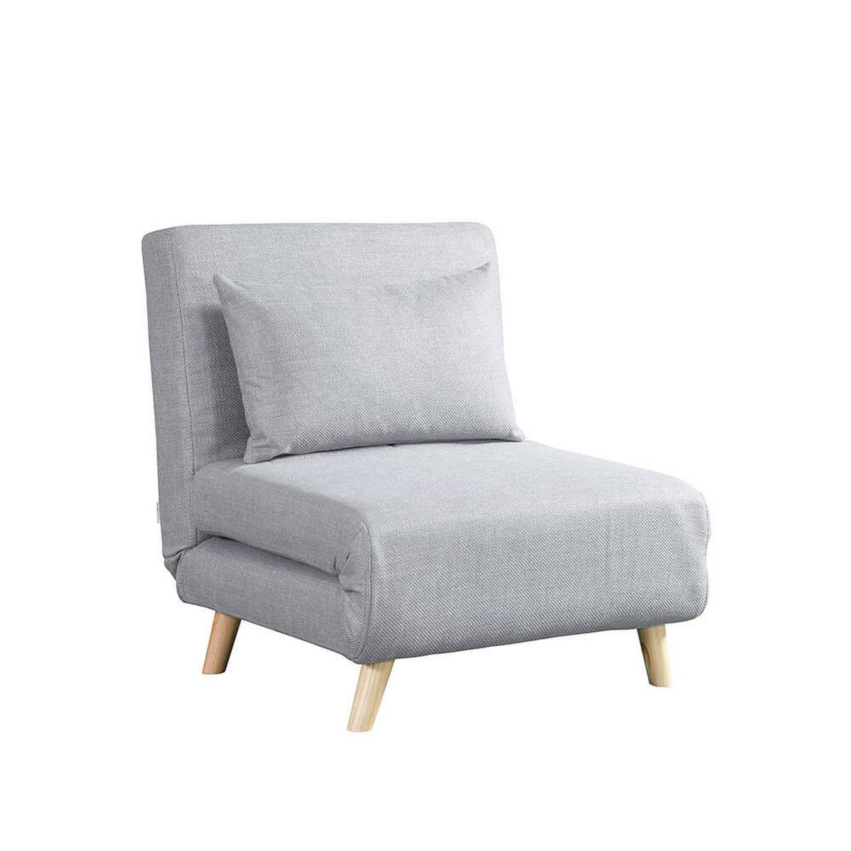 SCHLAFSESSEL SNOOZE - Farbe: Grau - Grau, Holz/Holzwerkstoff (73/83/75cm) - Home Deluxe