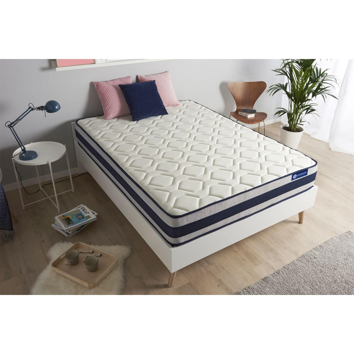 MATRATZE Actimemo ergo Memory-Schaum 150 x 195 cm h3 - Weiß, Textil (150/195cm) - ACTISOM