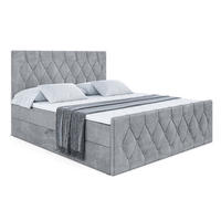 BOXBETT VELANTO-Z - 140 x 200 - H4 - Grau - Grau, Holzwerkstoff (140/200cm) - ALTDECOR