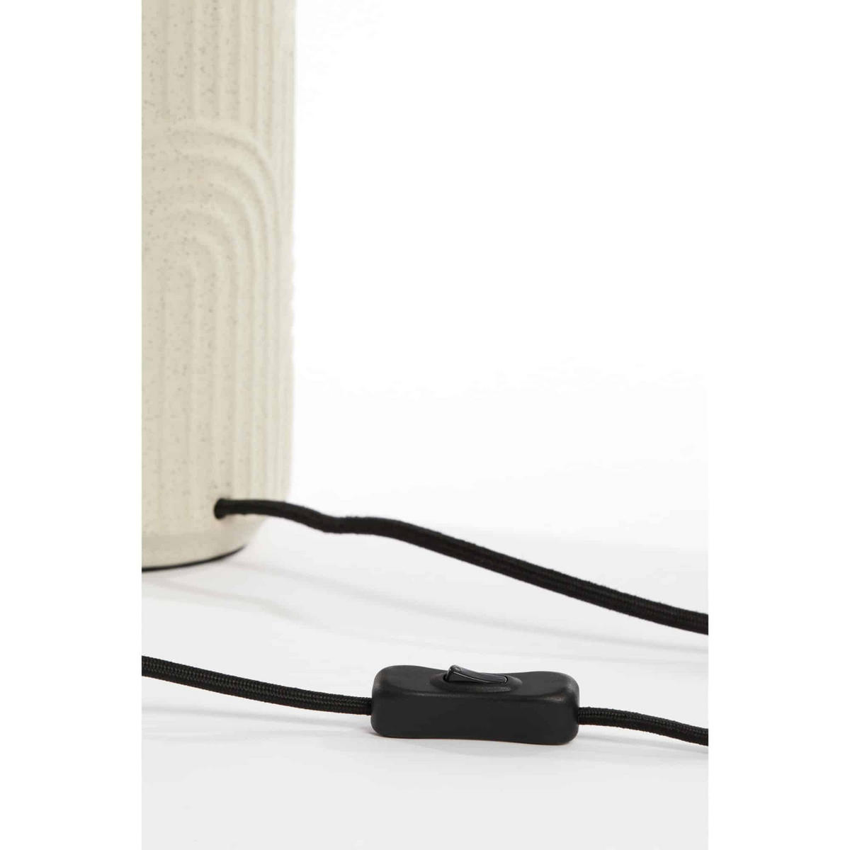 LAMPENFUSS Diego Weiß Ø14/43,5 cm - Weiß, Keramik (14/14/43.5cm) - Light & Living