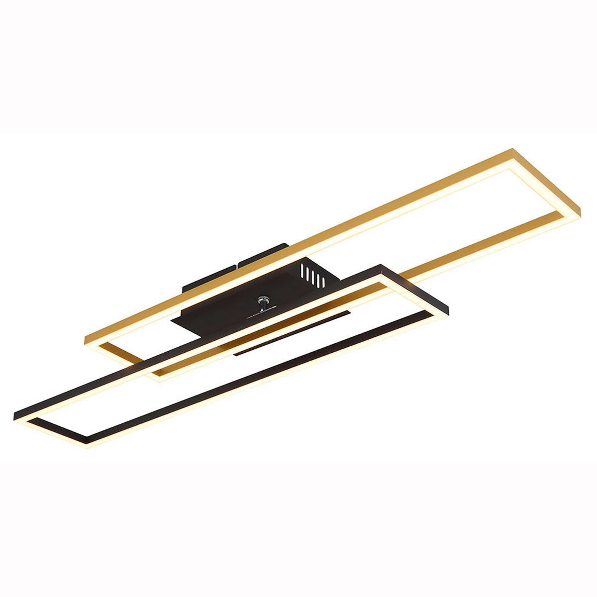 LED DECKENLEUCHTE Alu Gold Matt - Goldfarben, Metall (80/60/7.5cm) - Globo Lighting