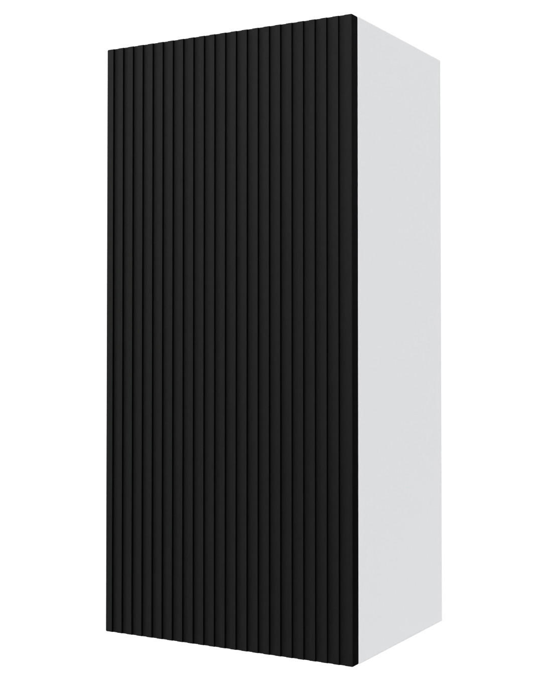 KÜCHENHÄNGESCHRANK Lamello W4/45 Schwarz Matt / Weiß 45 / 32,5 / 96cm - Schwarz/Weiß, Holz/Holzwerkstoff (45/96/32.5cm) - Feldmann-Wohnen