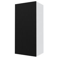 KÜCHENHÄNGESCHRANK Lamello W4/45 Schwarz Matt / Weiß 45 / 32,5 / 96cm - Schwarz/Weiß, Holz/Holzwerkstoff (45/96/32.5cm) - Feldmann-Wohnen